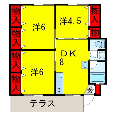 茂原駅 徒歩11分 1階の物件間取画像